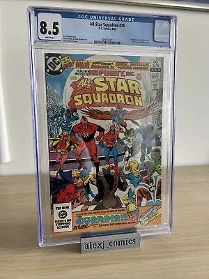 Buy All Star Squadron 25 - DC Comics - 1st Appearance Of Infinity Inc - CGC 8.5 WP • 52.50£