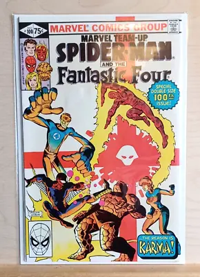Buy Marvel Team-Up #100 (1980) Spidey And FF Plus Black Panther, 1ST KARMA Mid-grade • 20£