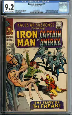 Buy Tales Of Suspense #75 Cgc 9.2 Ow/wh Pages // 1st App Of Sharon Carter + Batroc • 796.62£