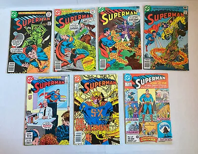 Buy Superman Lot #309 - 423, CURT SWAN, ALAN MOORE, Lot 7 Issues, 1977-86 GD/VG - FN • 7.90£