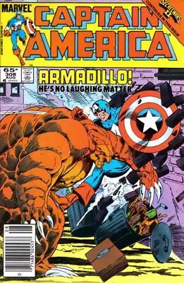 Buy Captain America (1st Series) #308 (Newsstand) VF; Marvel | Secret Wars II Armadi • 6.72£