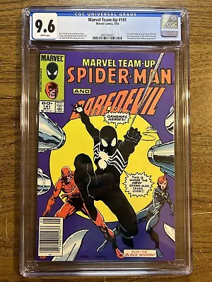 Buy MARVEL TEAM-UP #141 CGC 9.6 NEWSSTAND WHITE PAGES  1984 1st Black Costume Tie • 233.23£