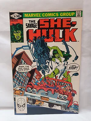 Buy Savage She-Hulk #20 VF+ 1st Print Marvel Comics 1981 [CC] • 5.99£