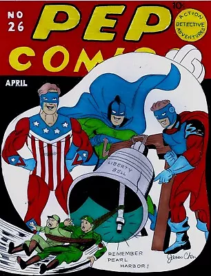 Buy Pep Comics #26 Cover Recreation 1st Veronica Of Archie Comics Original Comic Art • 237.17£