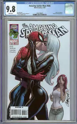 Buy Amazing Spider-man #606 Cgc 9.8 White Pages // J. Scott Campbell Black Cat Cover • 199.88£