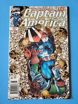 Buy Captain America #8 Newsstand - Andy Kubert Gatefold Cover - Marvel Comics 1998 • 3.18£