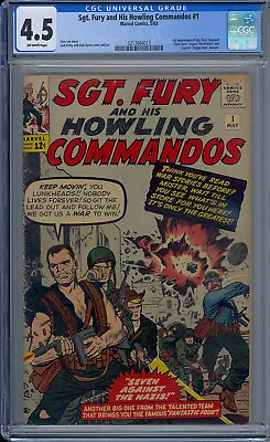 Buy Cgc 4.5 Sgt Fury And His Howling Commandos #1 1st App Nick Fury 1963 Ow Pages • 1,185.90£