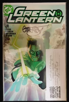 Buy Green Lantern 1 B Dc Variant Comic Signed Geoff Johns W/coa Pacheco 2005 Nm • 6.43£