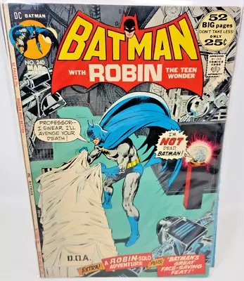 Buy Batman #240 Dc Neal Adams Cover Art *1972* 5.0 • 27.66£
