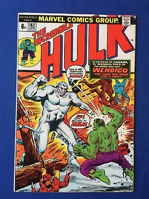 Buy Incredible Hulk #162 VG (4.0) MARVEL ( Vol 1 1973) 1st App The Wendigo • 39£