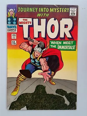 Buy Thor Journey Into Mystery #125 Vg+ (4.5) Febuary 1966 Marvel Comics ** • 39.99£