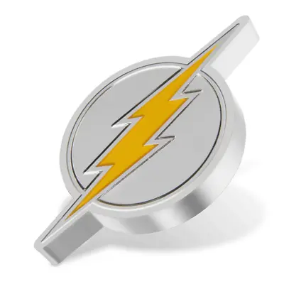 Buy DC COMICS - THE FLASH Emblem 1oz Pure Silver Coin - NZ Mint • 103.25£