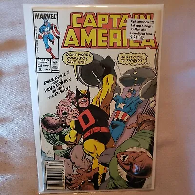 Buy Captain America 328 (Marvel 1987) 1st App & Origin Of Demolition Man, Newsstand  • 14.48£