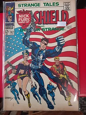 Buy Strange Tales #167 Fn 5.0  1968 Nick Fury Stan Lee/Iconic Steranko Cover 🔑 • 51.38£