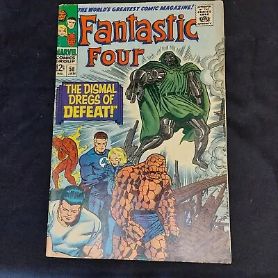 Buy Fantastic Four #58 1961 Series Marvel Doctor Doom Silver Age • 60.75£