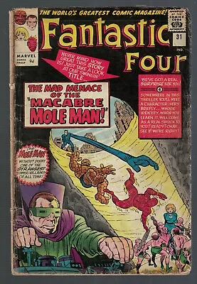 Buy Marvel Comics Fantastic Four 31 G 2.0 1964 Macabe Moleman Appearance  • 49.99£
