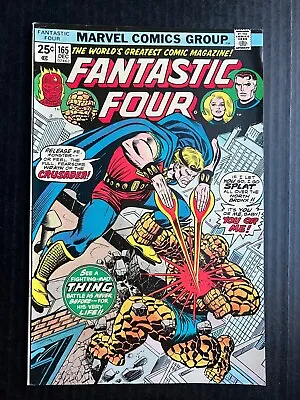 Buy FANTASTIC FOUR #165 December 1975 Death Of Crusader Marvel Comics • 15.81£