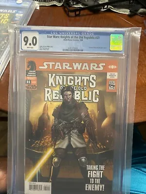 Buy Star Wars:Knights Of The Old Republic 31 CGC 9.0 Darth Malak Dark Horse 2008 • 39.42£