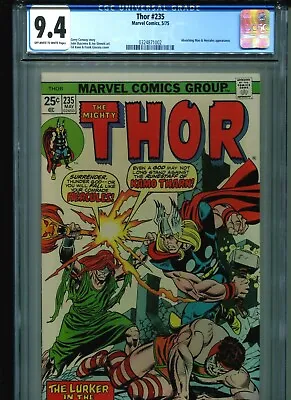 Buy Thor #235 CGC 9.4 (1975) Absorbing Man Hercules First 1st Kamo Tharnn Elders • 98.95£