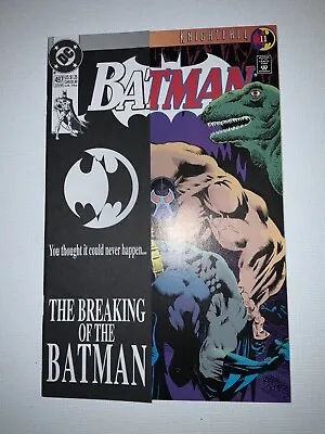 Buy Batman #497 NM KNIGHTFALL The Breaking Of The Batman Bane 1993 DC Comics NM+ • 14.38£