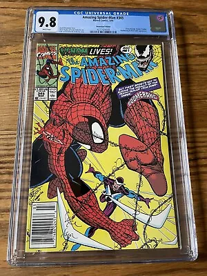 Buy Amazing Spider-Man #345  CGC 9.8 Newsstand - Venom, Boomerang, Silver Sable App • 232.60£
