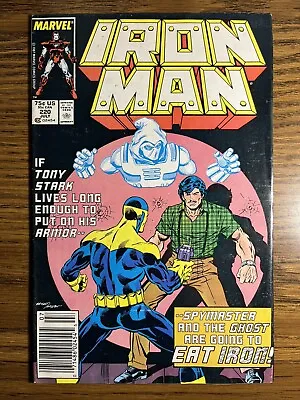 Buy Iron Man 220 Direct Death Of Spymaster Bob Layton Cover Marvel Comics 1987 • 2.81£