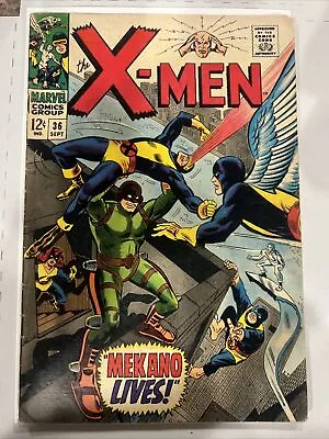 Buy Uncanny X-Men #36 (1967 Marvel) Mekano Lives! 1st Appearance Mekano Silver Age • 60.23£