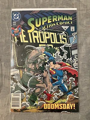 Buy Action Comics #684 (dc 1992) Doomsday Pt 5 🔑 Death Of Superman Arc 🔥 Nice Copy • 1.57£