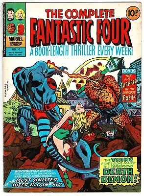 Buy The Complete Fantastic Four Comic #10 30th November 1977 Marvel UK Combined P&P • 1.75£