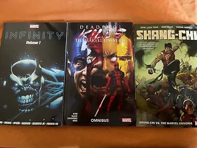 Buy 3x Brand New Marvel Graphic Novel Infinity Volume1 Dead Pool Kills Shang Chi £45 • 10£