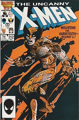 Buy The Uncanny X-Men #212 Wolverine Vs. Sabretooth Marvel Comics 1986 VF • 14.19£