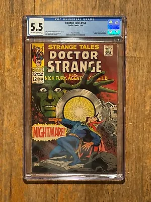 Buy Strange Tales 164 Doctor Strange Cgc 5.5 1st Appearance Yandroth 🔑🗝️ • 47.51£