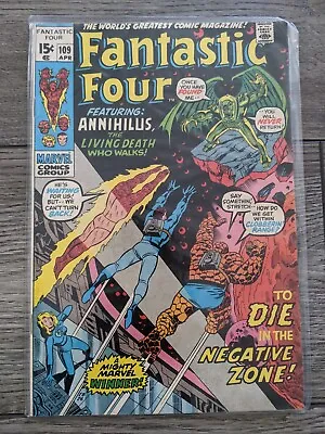 Buy Fantastic Four #109 Annihilus Nega-Man Thing Human Torch Marvel Comic Book • 11.82£