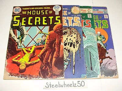 Buy House Of Secrets 4 Comic Lot DC 1974 #117 123 136 & 137 Ernie Chan Bronze Horror • 16.08£