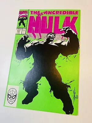 Buy Incredible Hulk #377 Iconic Keown Cover *NM/MT 9.8* White Marvel 1991 1st Print • 39.97£
