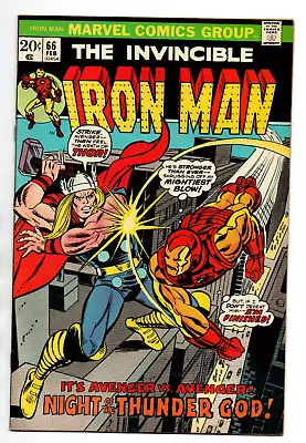 Buy Invincible Iron Man #66 - Vs Thor - 1974 - VF • 23.71£