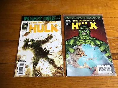 Buy Incredible Hulk 105 & 106.  Nm Cond. 2007. Planet Hulk / World War Hulk. Key • 12.50£