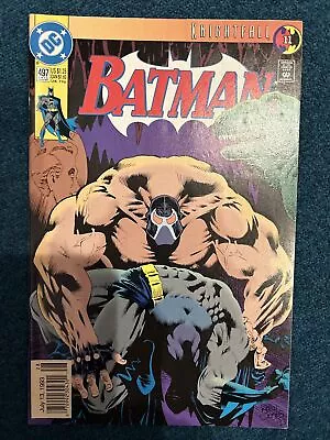 Buy Batman #497 Newsstand DC Comic Book 1993 Iconic Bane Back Break Cover Nice! • 14.22£