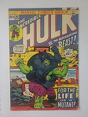 Buy Incredible Hulk 161 Vs Beast - Death Mimic 1972 • 31.77£