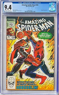 Buy Amazing Spider-Man #250 CGC 9.4. Hobgoblin Vs Spider-Man!! • 60£