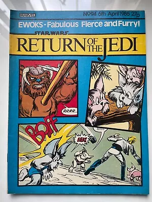 Buy Star Wars Weekly Return Of The Jedi No.94 Marvel Comic UK. • 1.75£