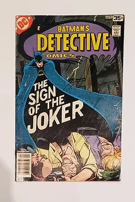 Buy Batman Detective Comics #476 The Sign Of The Joker Newsstand DC APR 1978 • 31.90£