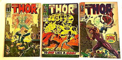 Buy THOR #138 #139 And #140  THREE KEY 1ST APPEARANCES - STAN LEE / JACK KIRBY 1967 • 32.43£