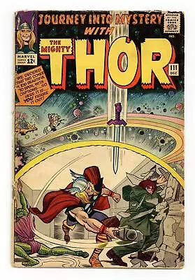 Buy Thor Journey Into Mystery #111 GD- 1.8 1964 • 18.97£