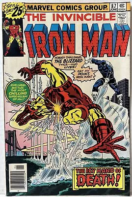 Buy Iron Man #87 Comic Book 1976 Bill Mantlo Ron Wilson George Tuska Marvel *FN-* • 4.79£