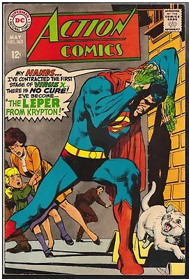 Buy Action Comics # 363 1968 8.5/vf+neal Adams Cover! Leper From Krypton Cgc It! • 35.85£