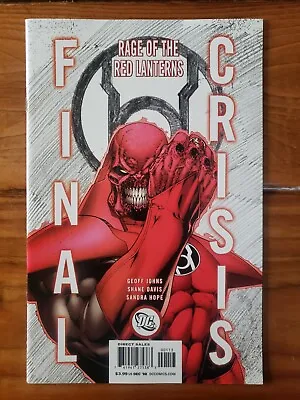 Buy DC Comic Final Crisis Rage Of The Red Lanterns #1 3rd Print Geoff Johns 2008 • 63.25£