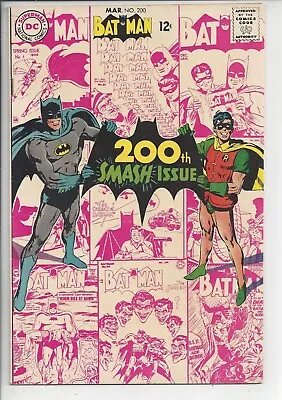 Buy Batman #200 -VF- (7.5) 1968 -🦇Classic Neal Adams Cover🦇 • 159.90£