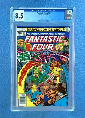 Buy Fantastic Four #186 Cgc 8.5  Vf+ White Pages Marvel Comics 1st Salem's Seven • 35.97£