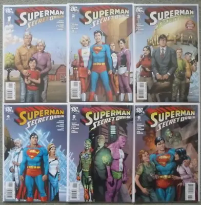 Buy Superman  Secret Origin  #1-6 Set..johns/frank..dc 2009 1st Print.vfn+.2,3,4,5, • 24.99£